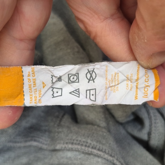 Lucy Gray Hoodie Kangeroo Pockets, Sz L Good Condition - Picture 13 of 14